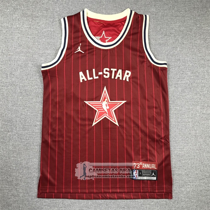 Camiseta Nino All Star 2024 Los Angeles Lakers LeBron James NO 23 Rojo